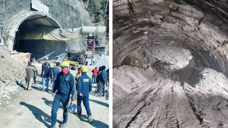 सुरंग में फंसे मजदूरों की जिंदगी बचाने युद्ध स्तर पर चल रहा बचाव कार्य