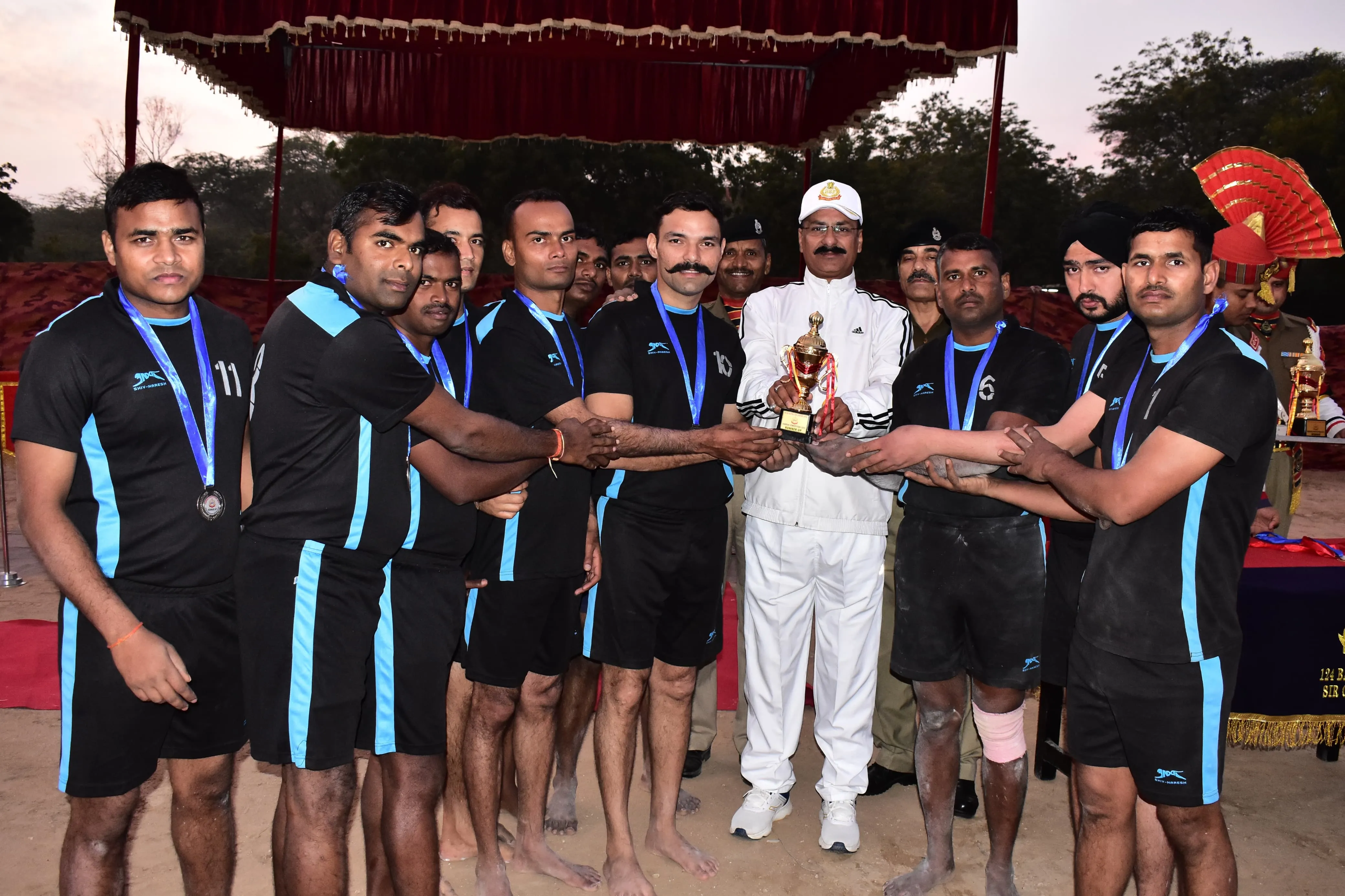 124 वीं वाहिनी सीमा सुरक्षा बल द्वारा अंतर बटालियन (Sector Leve) कबड्डी प्रतियोगिता 2023-24 का आयोजन