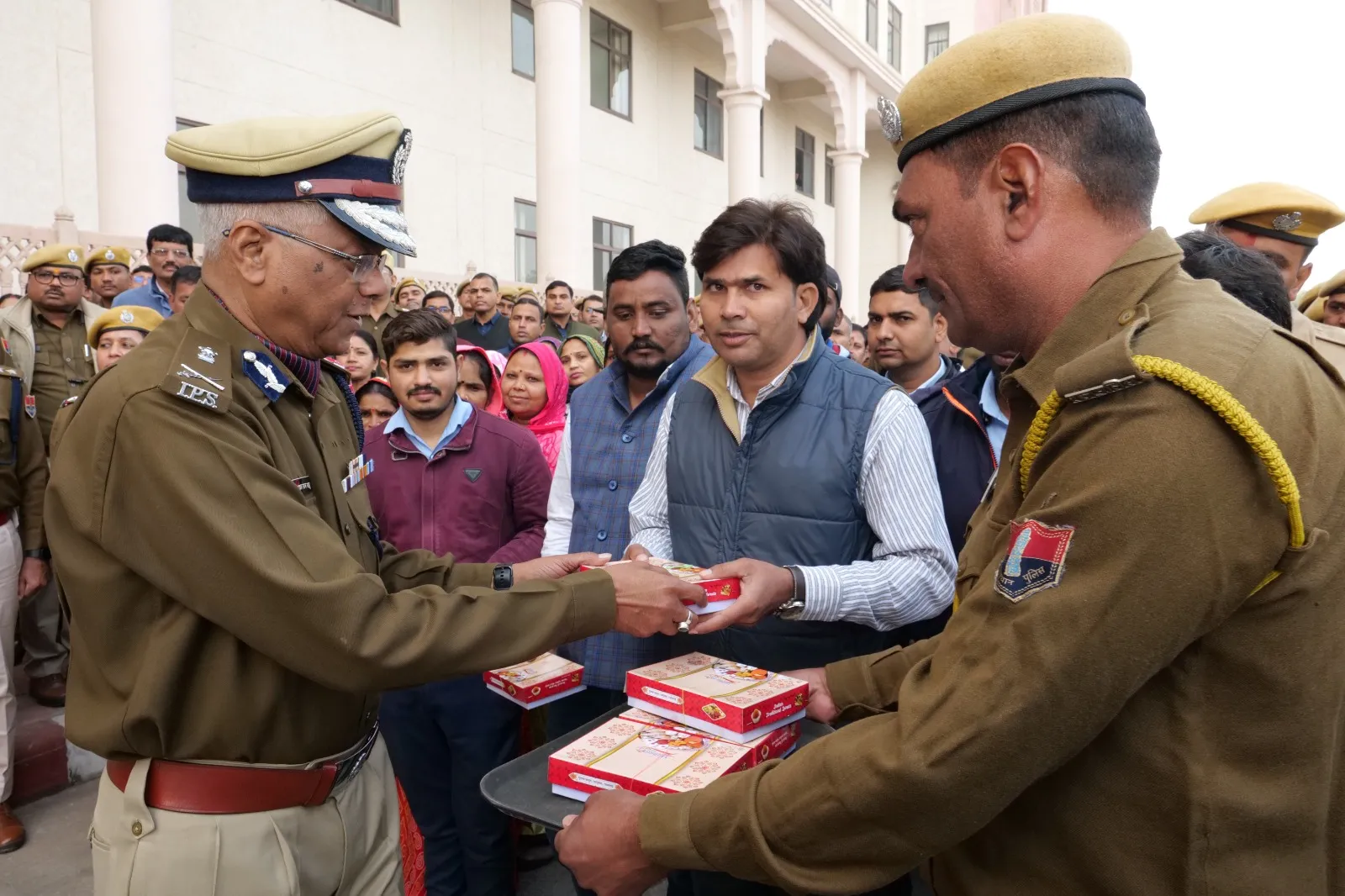 Police मुख्यालय में नववर्ष स्नेह मिलन