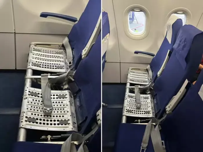 Indigo यात्री को बिना कुशन वाली सीट मिली, तस्वीर वायरल