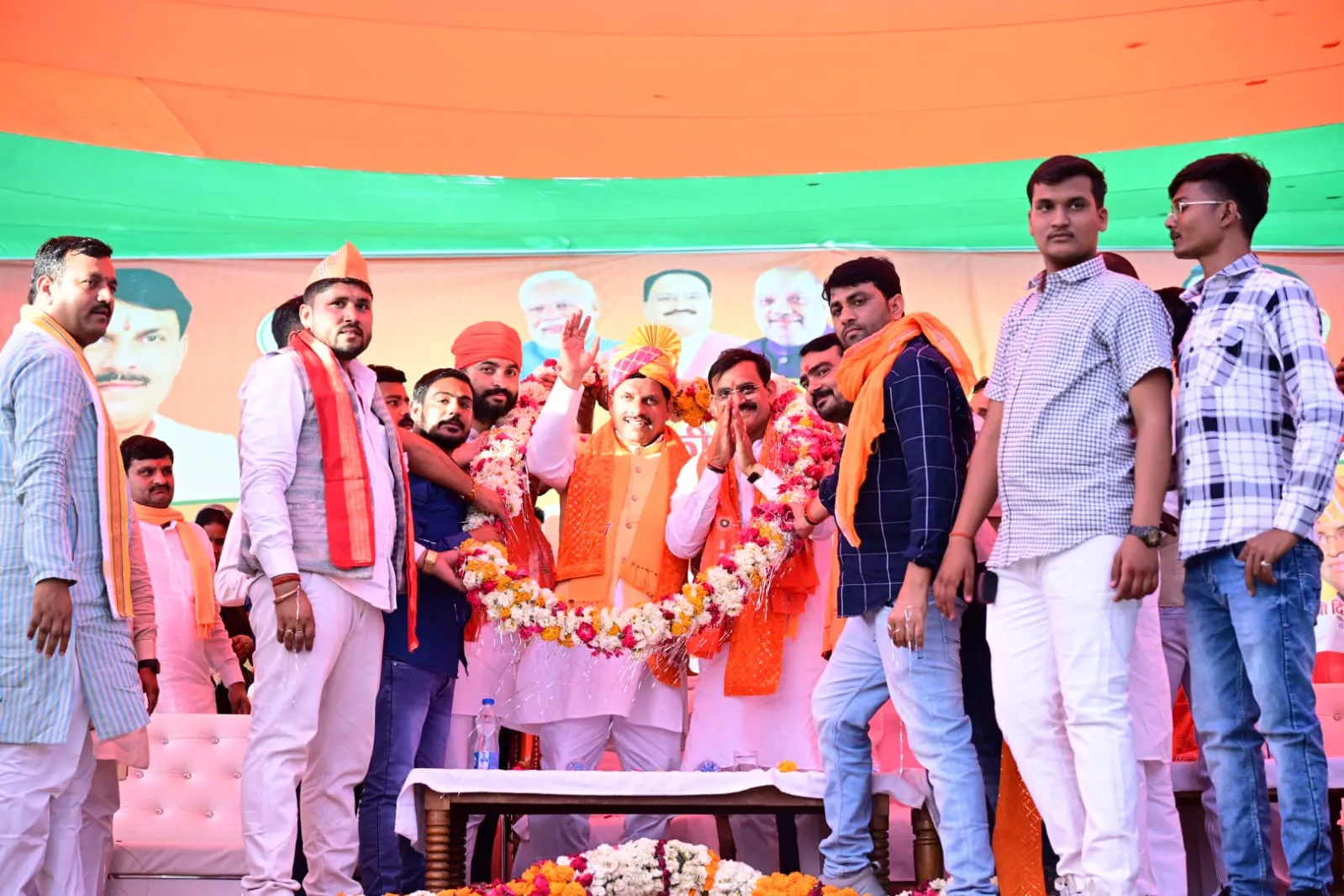 Chief Minister Dr. Mohan Yadav एवं प्रदेश अध्यक्ष व खजुराहो सांसद विष्णुदत्त शर्मा ने खजुराहो लोकसभा के चंदला में आयोजित कार्यकर्ता सम्मेलन को किया संबोधित