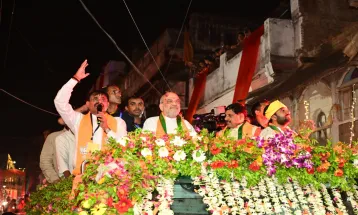 केन्द्रीय गृह एवं सहकारिता मंत्री Amit Shah ने छिन्दवाड़ा में भाजपा प्रत्याशी के समर्थन में किया रोड-शो