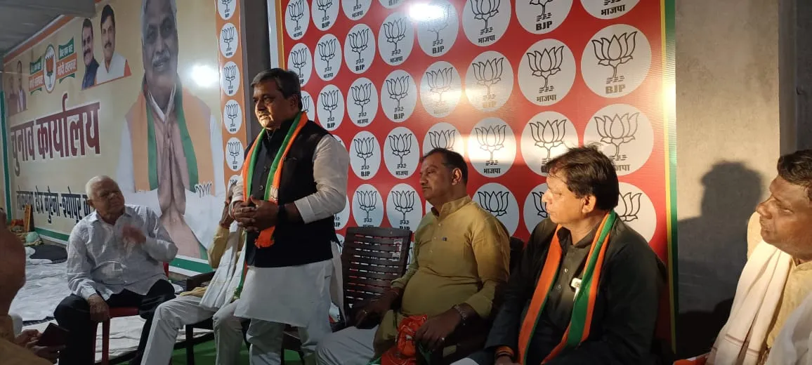 भारतीय जनता पार्टी के लोकसभा चुनाव प्रदेश सह प्रभारी Satish Upadhyay ने मुरैना विधानसभा की बैठक को किया संबोधित