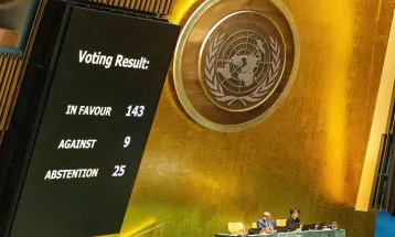 UNGA ने फिलिस्तीन की सदस्यता को विशेष दर्जा देने कराया मतदान