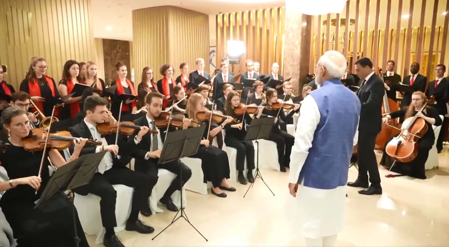 Austria में पीएम मोदी का वंदे मातरम से हुआ स्वागत