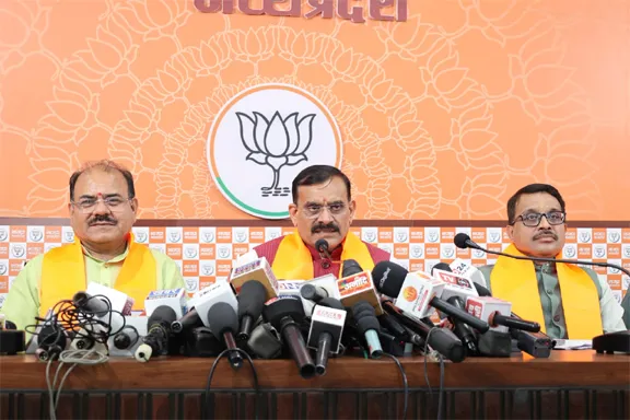 MP Vishnudutt Sharma ने संगठन पर्व को लेकर भाजपा प्रदेश कार्यालय में पत्रकार-वार्ता को किया संबोधित