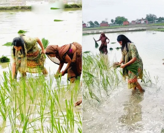 Rinku की मंगेतर प्रिया खेतों में काम करती नजर आयीं