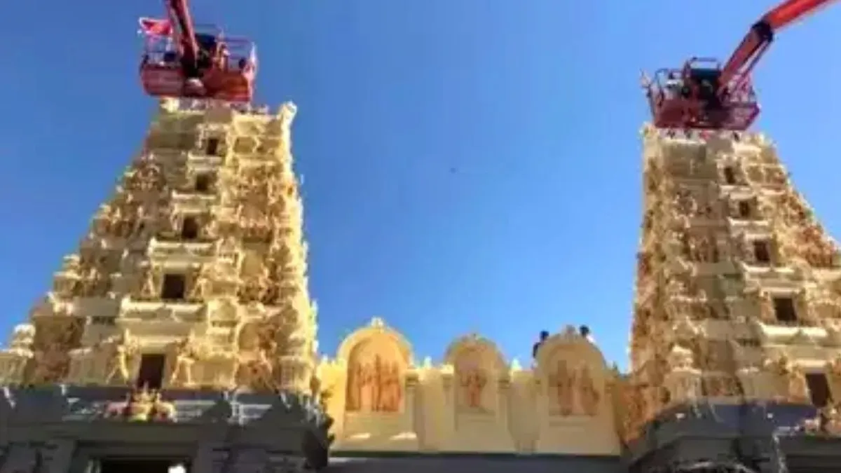 Australia में मंदिर में की तोड़फोड़ दीवारों पर लिख दिए नफरती नारे