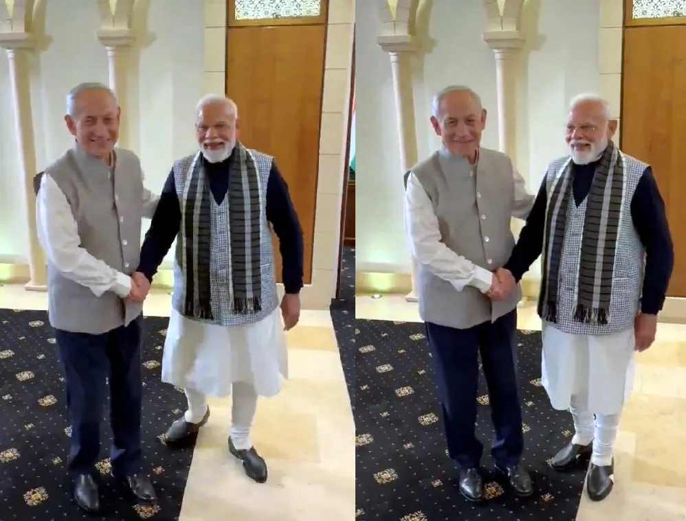 Israeli PM Netanyahu ने भारतीय परिधान पहनकर पीएम मोदी को चौंकाया