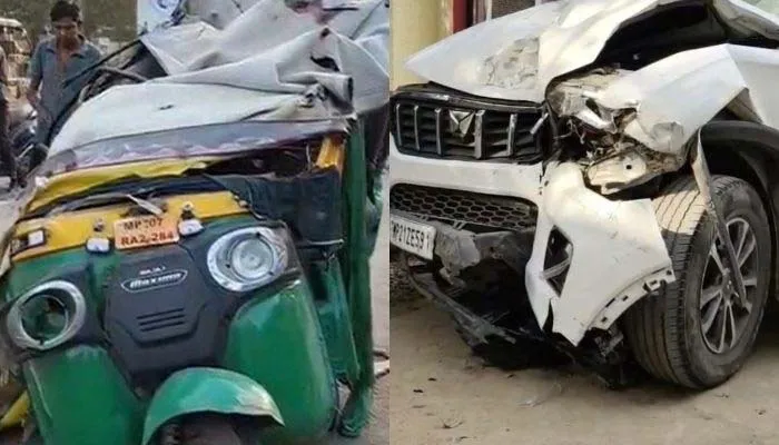 अनियंत्रित Scorpio ने ऑटो को मारी टक्कर, एक ही परिवार के 5 लोगों की मौत