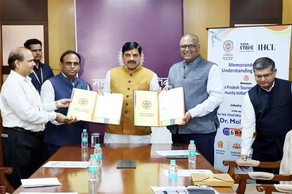 CM Dr. Yadav की गरिमामयी उपस्थिति में मध्यप्रदेश पर्यटन बोर्ड और टाटा स्ट्राइव के मध्य हुआ एमओयू