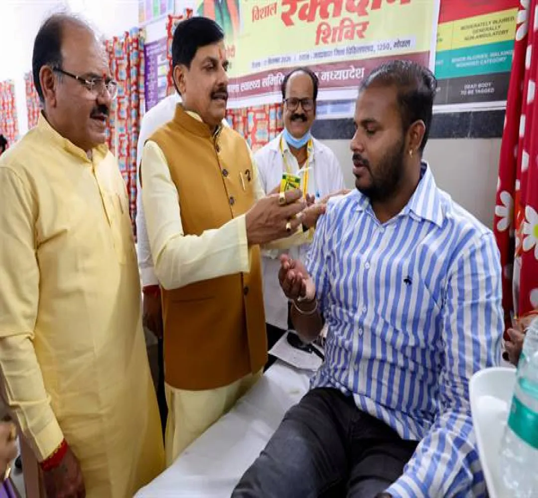 रक्तदान है जीवन का सबसे बड़ा दान : CM Dr. Yadav