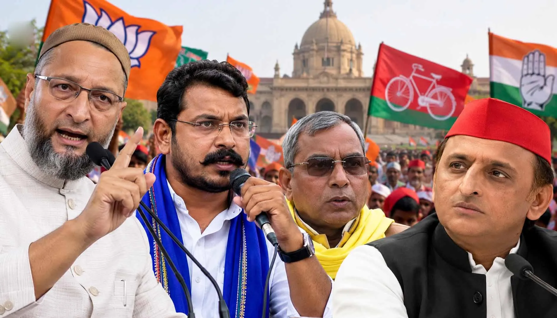 Uttar Pradesh में तीसरे मोर्चे की तैयारी, अखिलेश की राह में ब्रेकर बनेंगे ओवैसी: Chandrashekhar