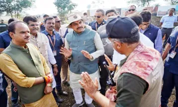 CM Dr. Yadav ने हेलीकॉप्टर से रंथभंवर में कृष्णमृग और नीलगाय रेस्क्यू अभियान के द्वितीय चरण का किया अवलोकन